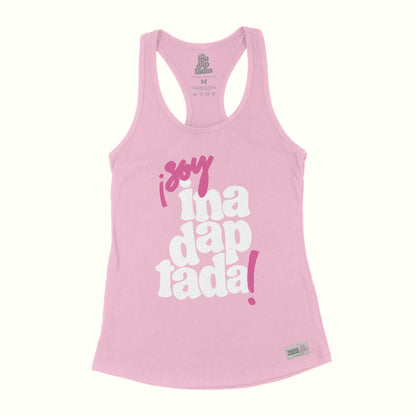 ¡Soy Inadapatada!-Racerback Tank-Pink